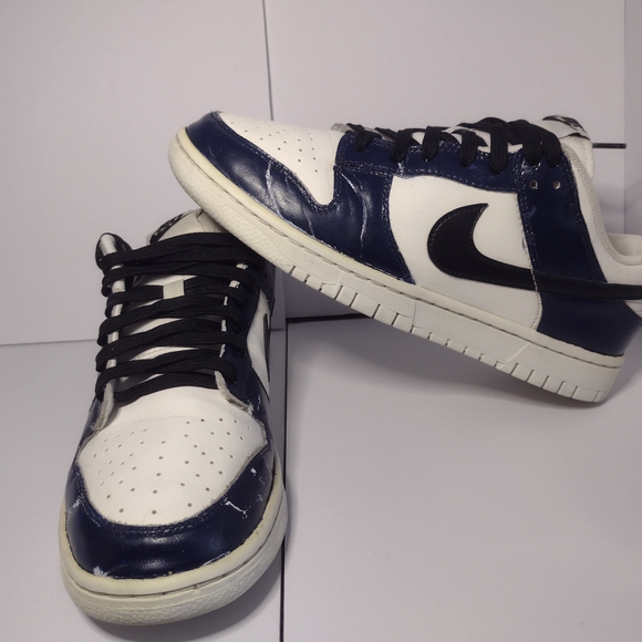 Nike Other - Nike Dunk Low Retro White/Blue Black Size  7.5